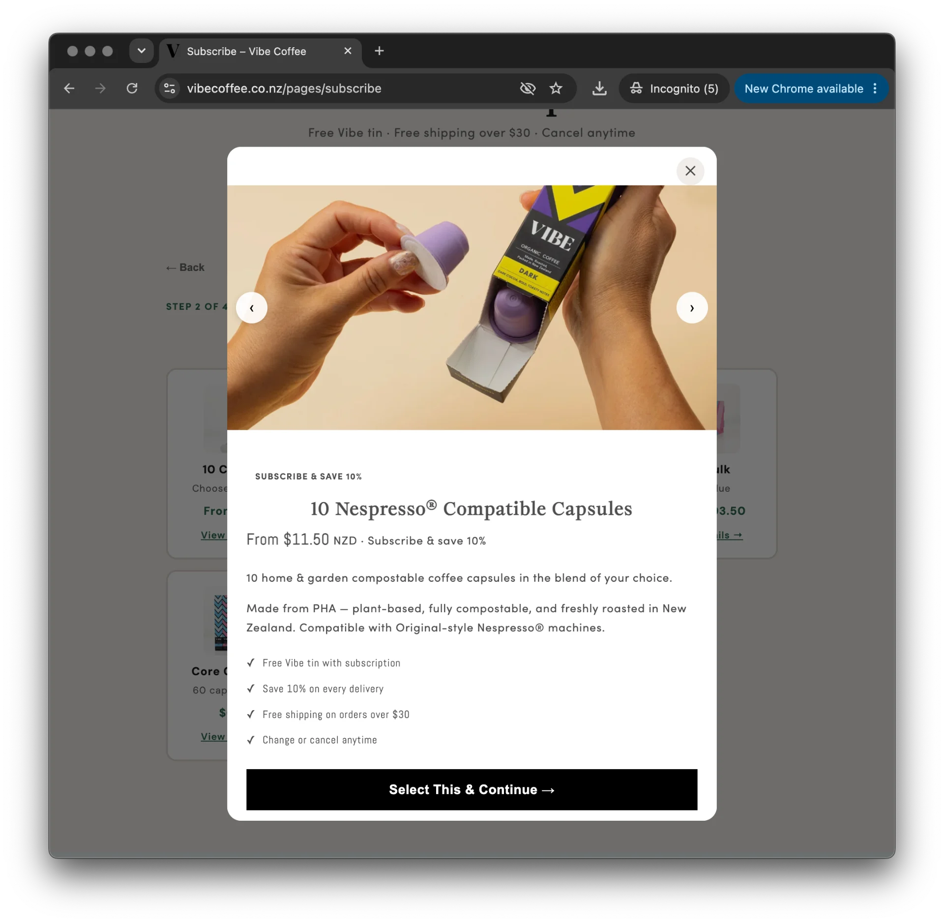 Vibe Coffee Subscription Ecommerce 4