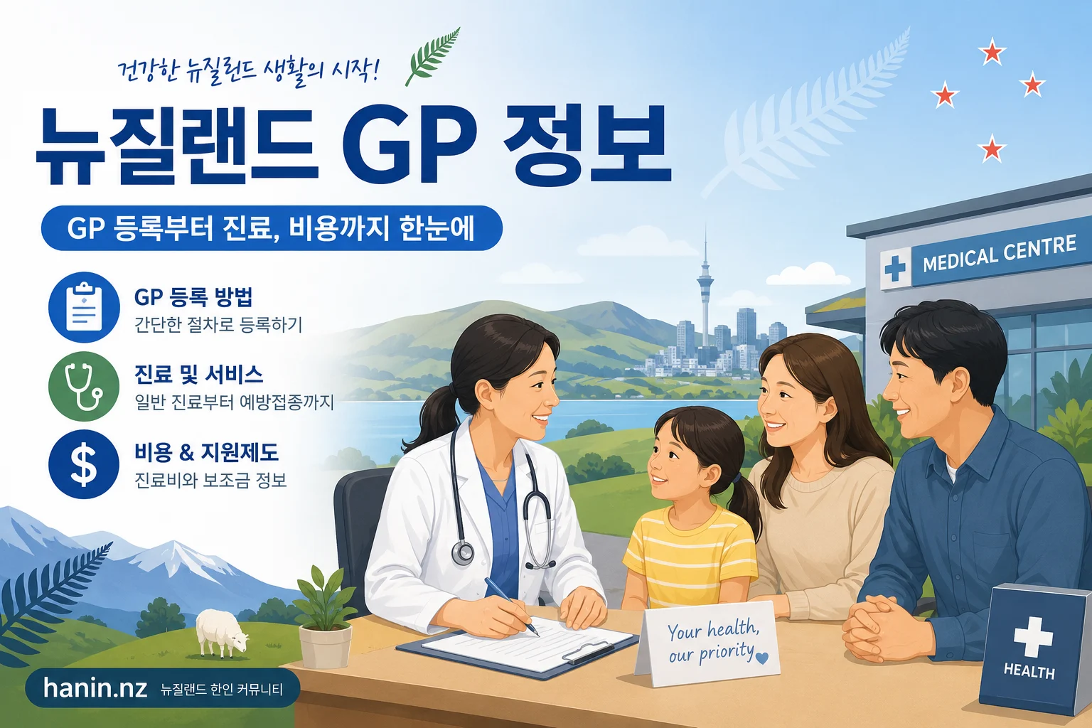 뉴질랜드 한인 GP(한국어 진료 의사) 목록