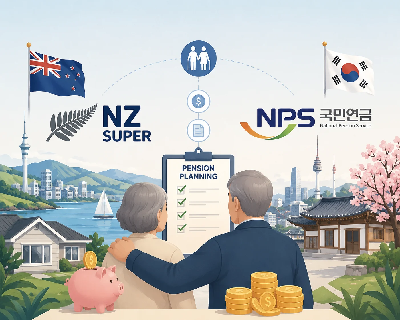 뉴질랜드 연금(NZ Super)과 한국 국민연금, 둘 다 받을 수 있을까?